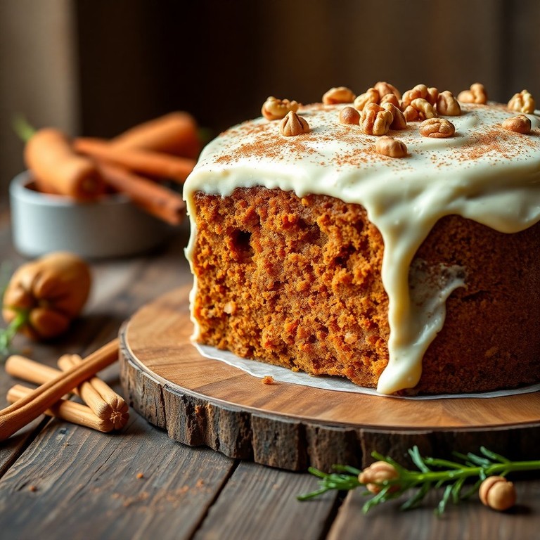 Spiced Carrot and Whole Wheat Cake