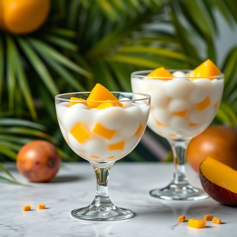 Tapioca au Lait de Coco et Mangue