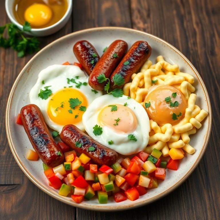 Sauté de Saucisse Knacki et Oeufs Brouillés