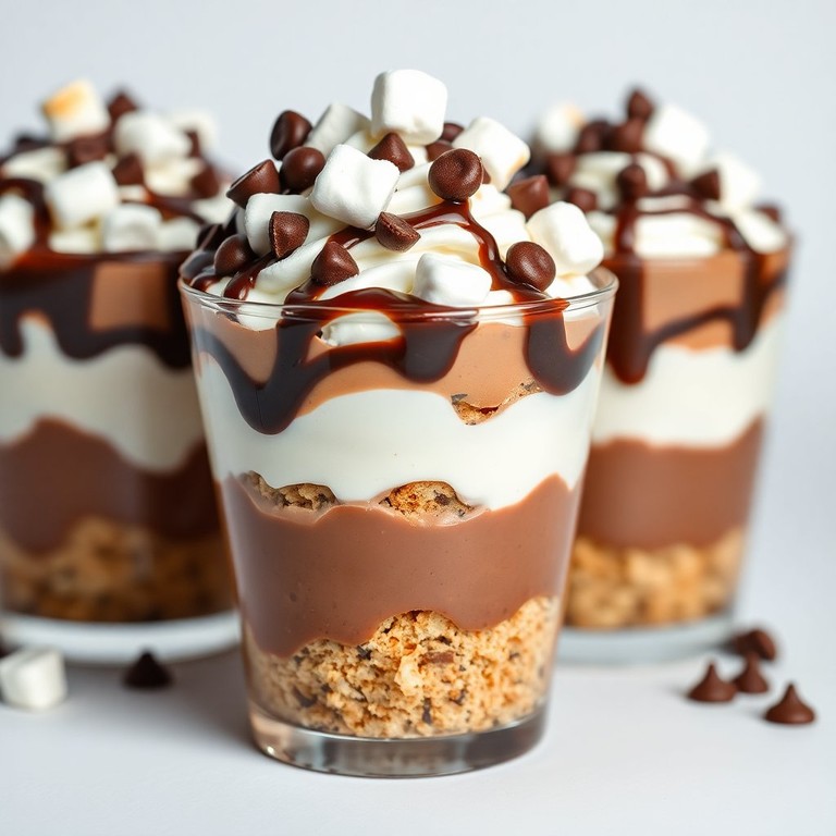S'mores-Inspired Pudding Cups