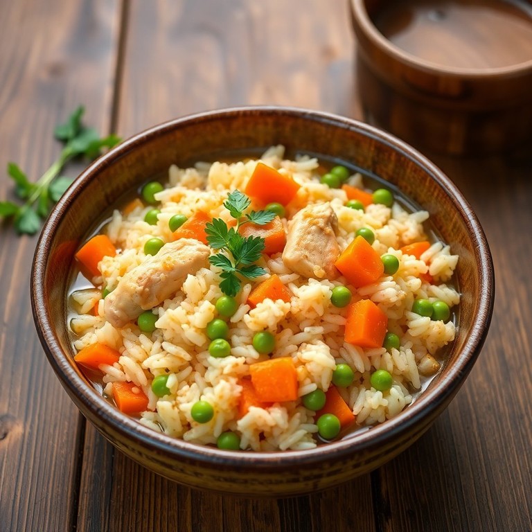 Savory Chicken Broth Rice Delight