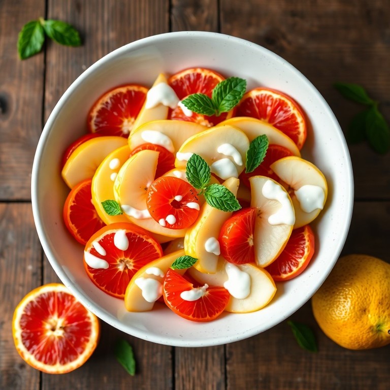 Citrus Pear Salad with Creamy Mayo Dressing