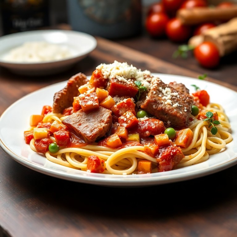 Haché de Porc et Bœuf en Sauce Tomatée