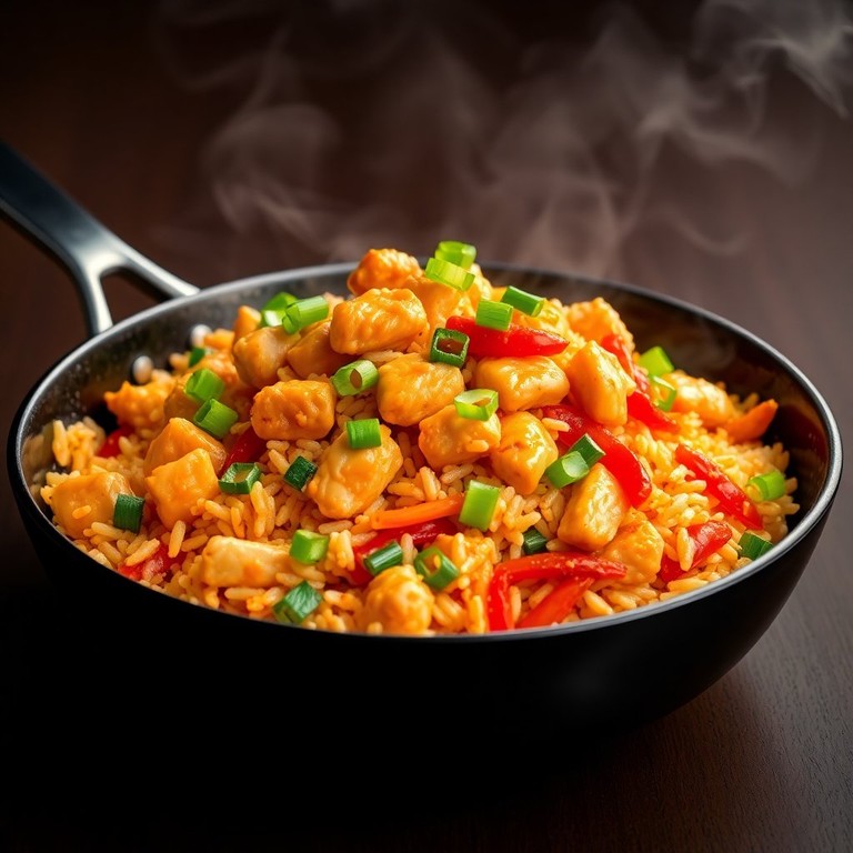 Spicy Chicken Fried Rice with a Kick