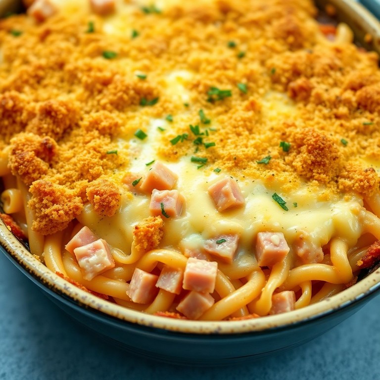 Gratin de Pâtes au Gruyère et Jambon