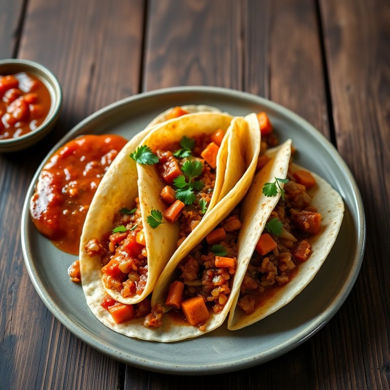 Savory Stuffed Tortillas with Bolognese and Veggie Medley