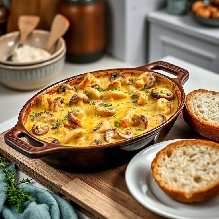 Casserole de Poulet Chorizo et Champignons Crémeux (2)