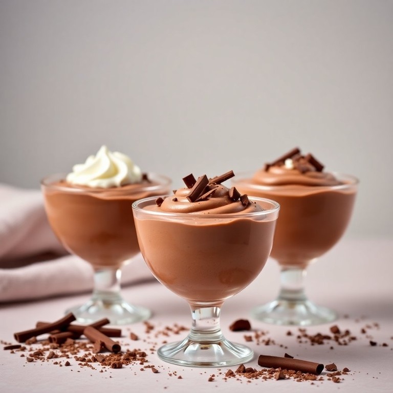 Mousse de Chocolate com Leite e Gelatina