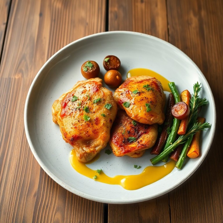 Zesty Paprika and Dijon Mustard Chicken Thighs