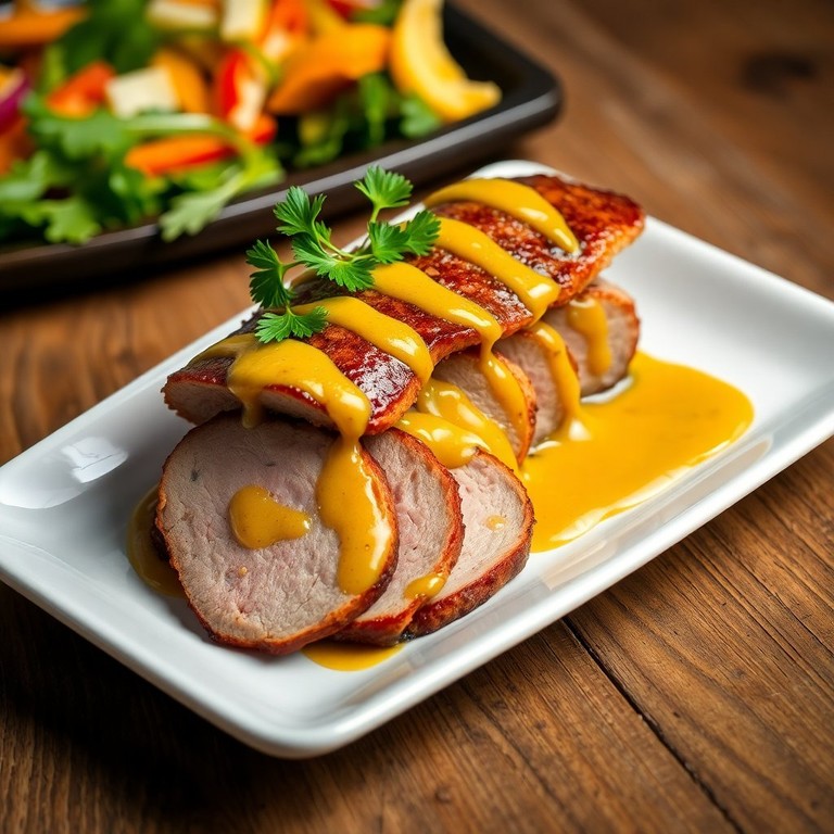 Bunda de Capivara ao Molho de Mostarda e Mel