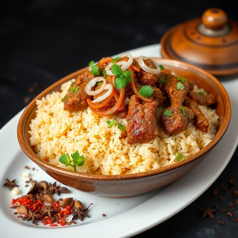 Classic Mutton Biryani with Aromatic Spices
