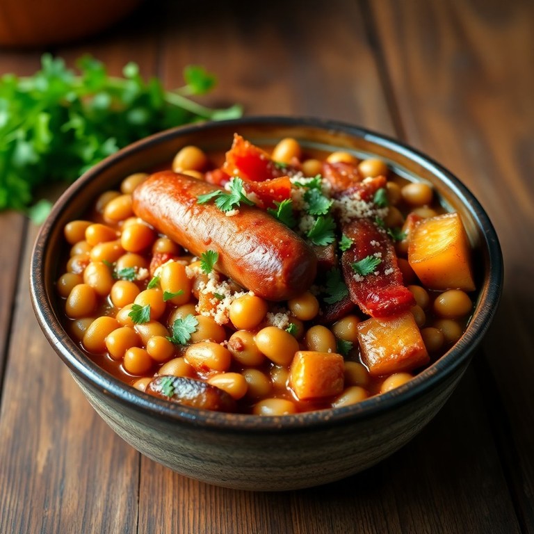 Feijão Tropeiro com Linguiça e Farinha