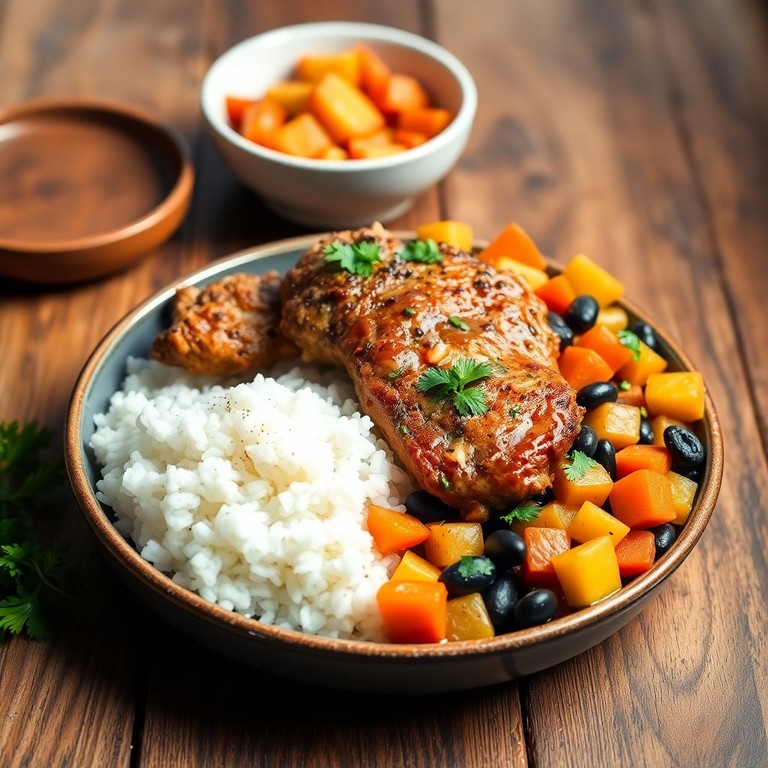 Frango à Parmegiana com Arroz e Feijão