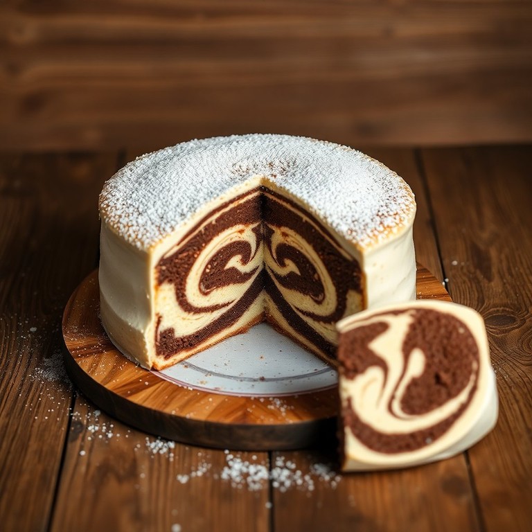 Budín Marmolado de Chocolate y Vainilla