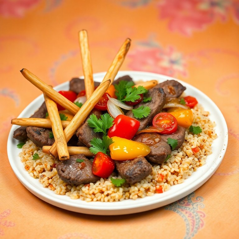 Lomo Saltado con Quinoa: Una Fusión de Sabores Peruanos
