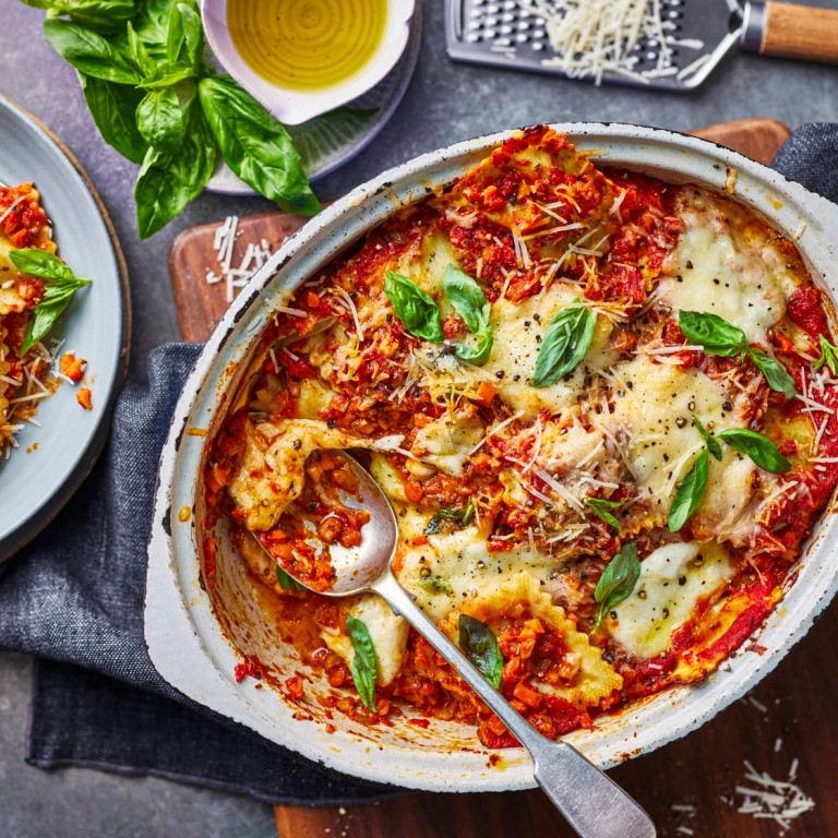 M&S Ravioli pasta bake