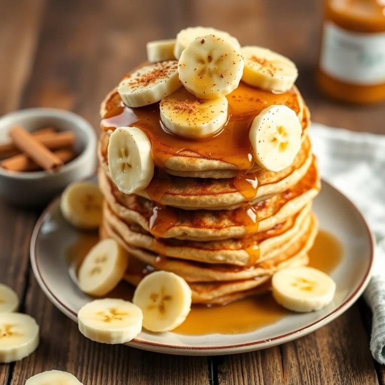 Tortitas de Plátano y Pasta de Maní