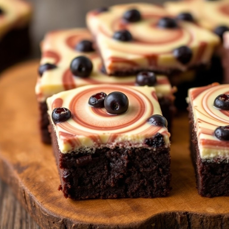 Black Currant Cheesecake Brownies