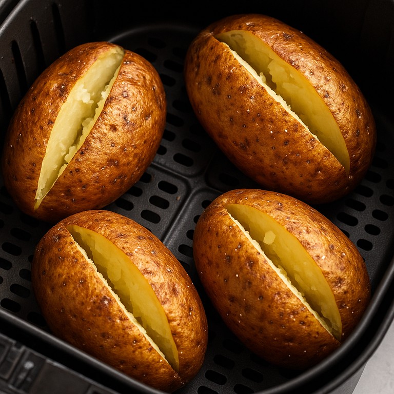 Air fryer baked potatoes