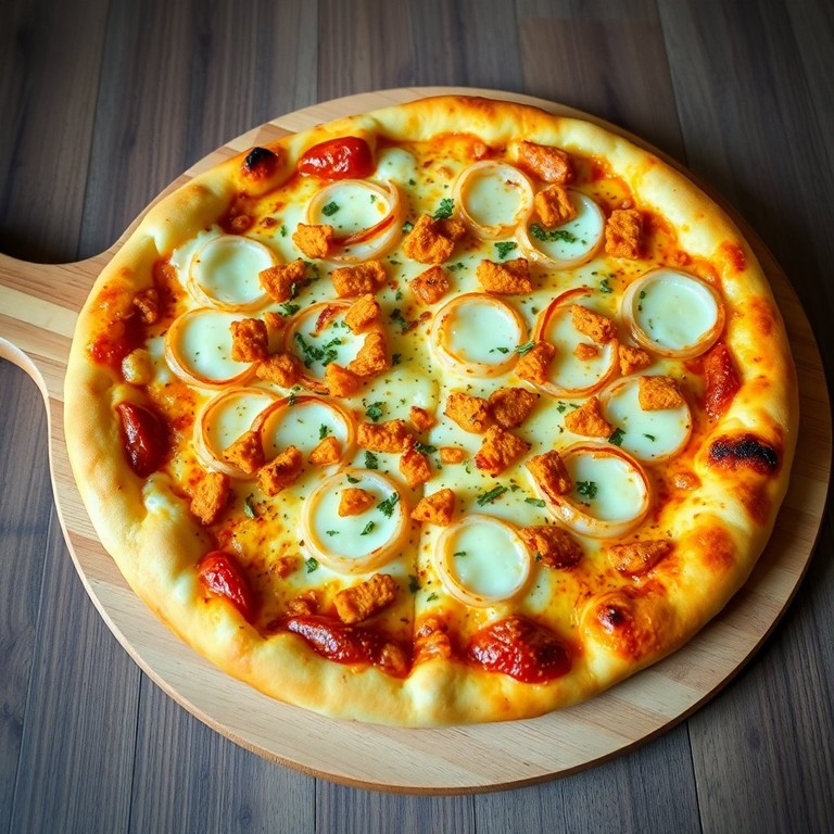Spicy Bhujiya Onion Pizza