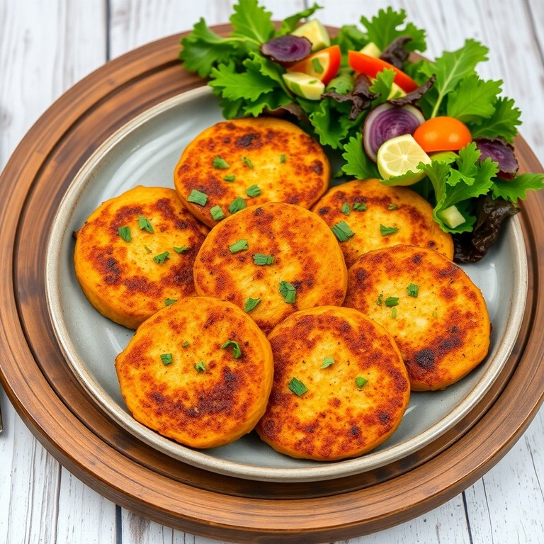 Medallones Vegetarianos de Soja y Zapallo con Hierbas Frescas