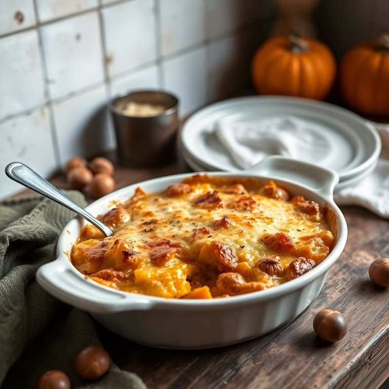 Gratin de Potiron et Châtaignes