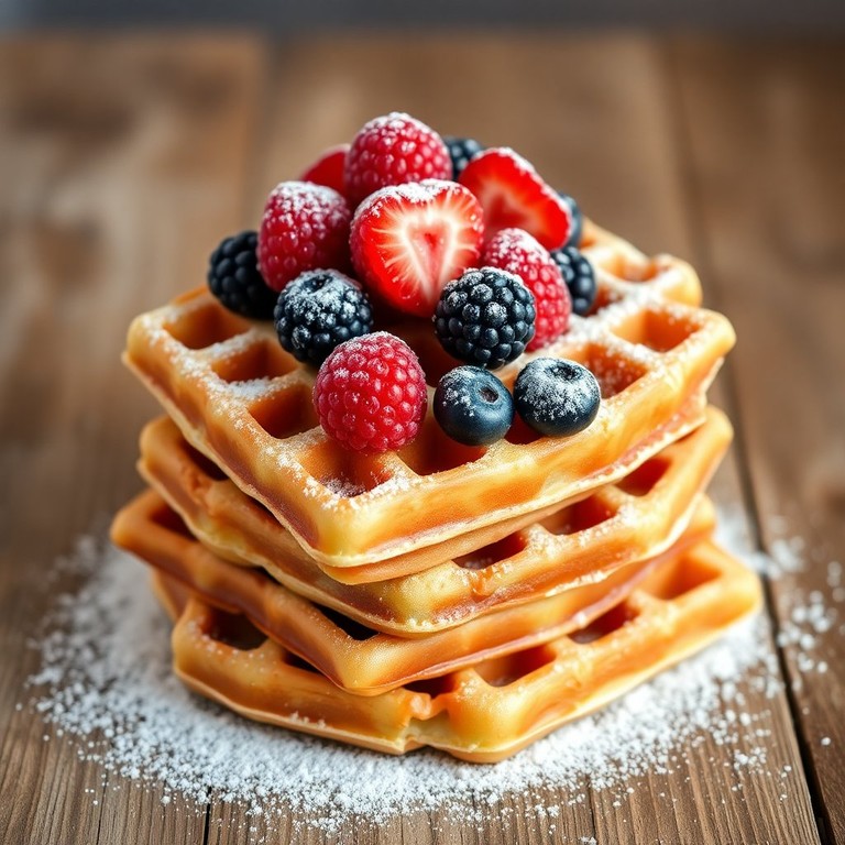 Himmlische Waffeln mit Vanillezucker