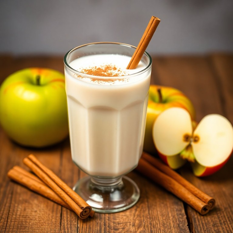 Leite de Maçã Cremoso com Canela e Baunilha