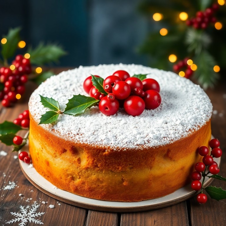 Christmas Coconut Fruit Dream Cake