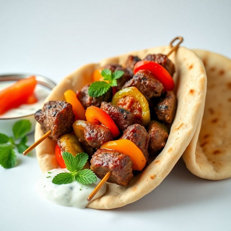 Kebab de Cordero con Salsa de Yogur