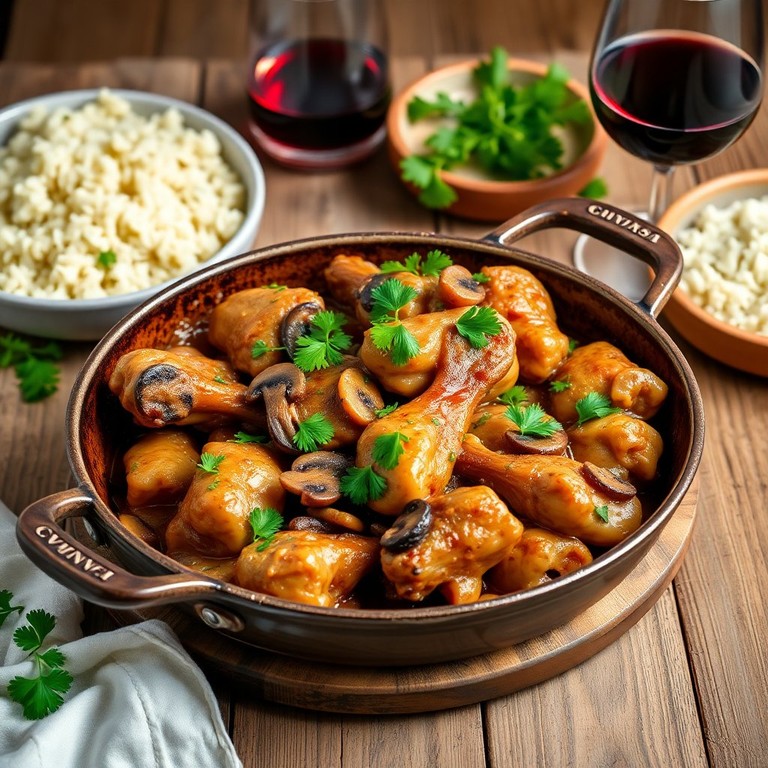 Salteado de Patas de Pollo con Cebolla y Champiñones