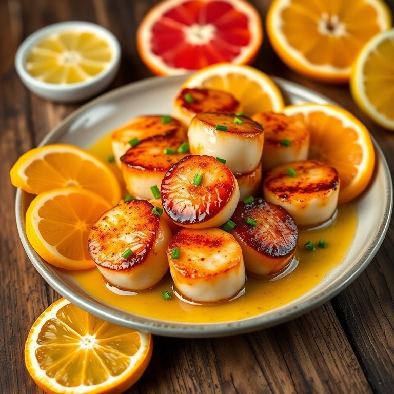 Noix de Saint-Jacques Sautées aux Agrumes
