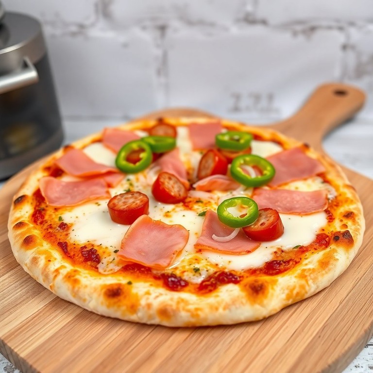 Pizza de Presunto e Mussarela Crocante