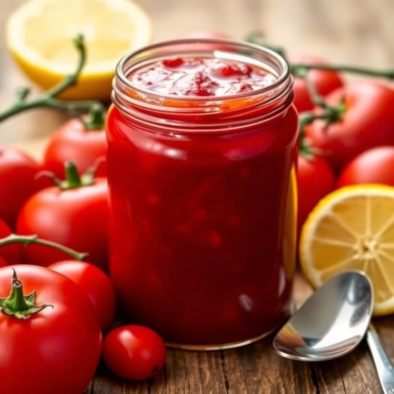 Mermelada de Tomate Dulce con Toque Cítrico