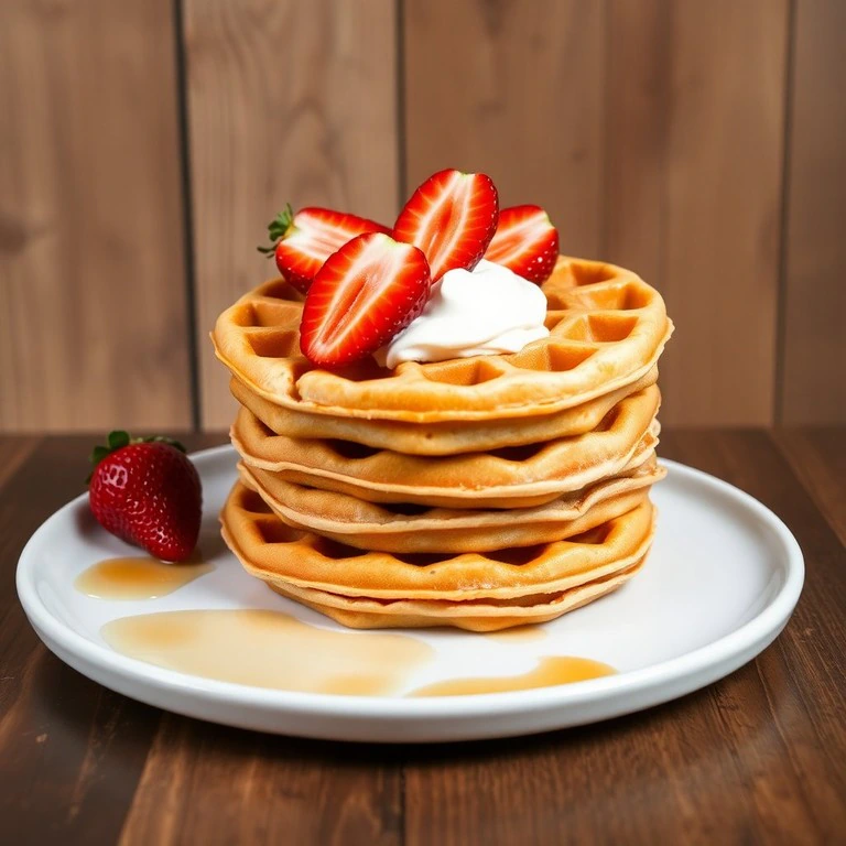 Delicate Vanilla Waffles