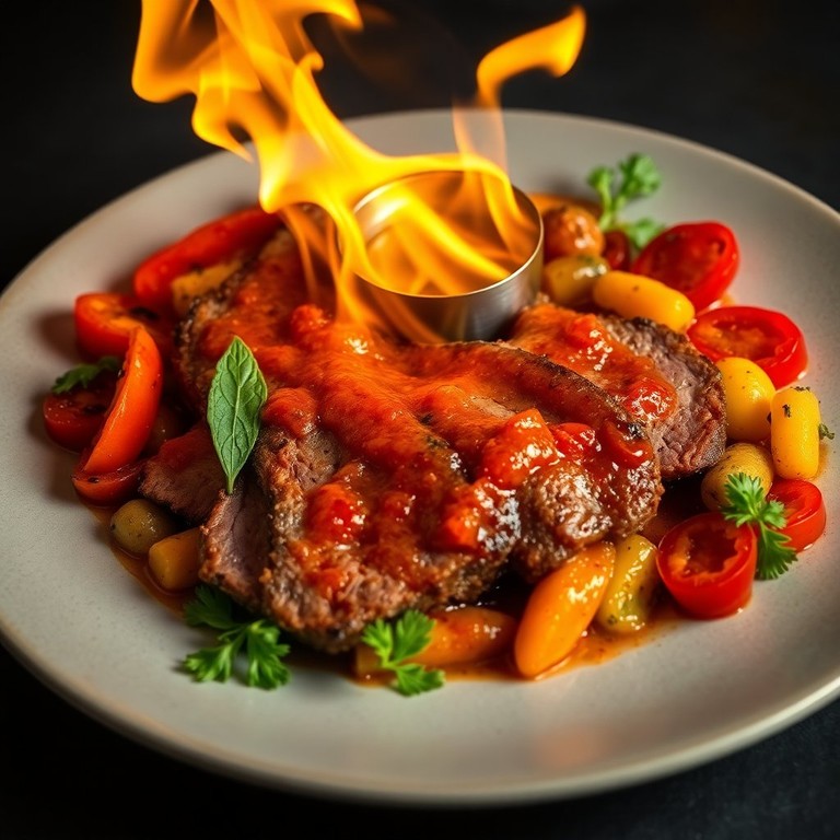 Lomo a la Parrilla con Salsa de Vino Blanco