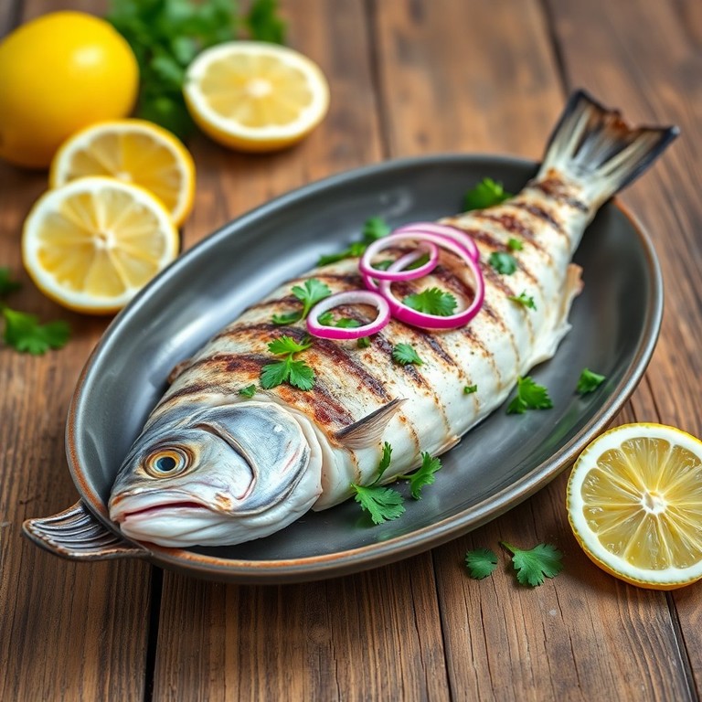 Carapau Grelhado com Molho de Limão Refrescante