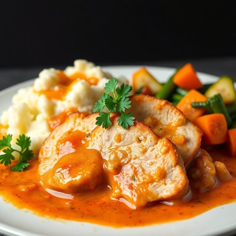 Creamy Paprika Pork Shoulder with Rich Sauce