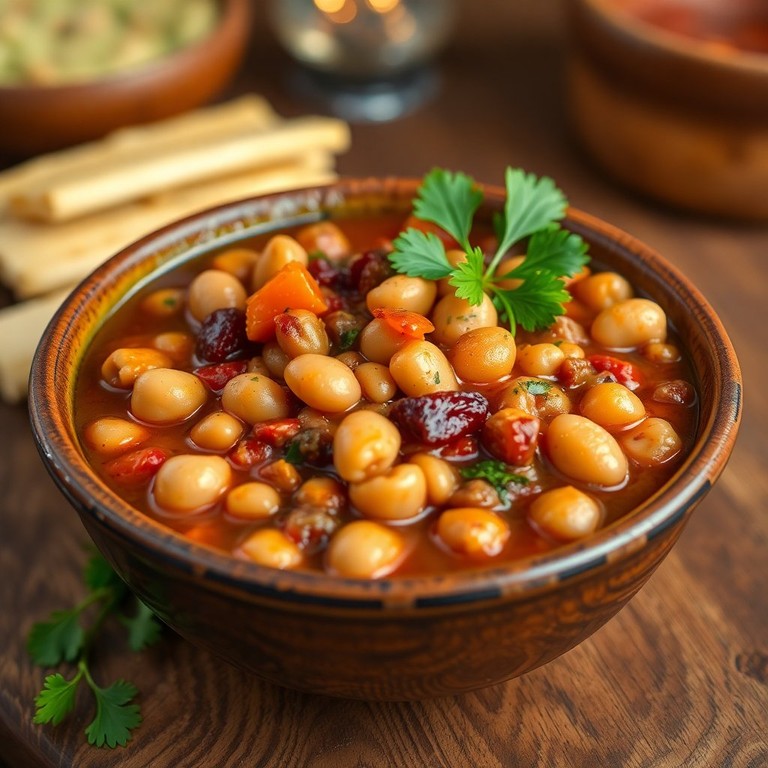 Kruidige Bonenstoofpot met Specerijen en Groenten