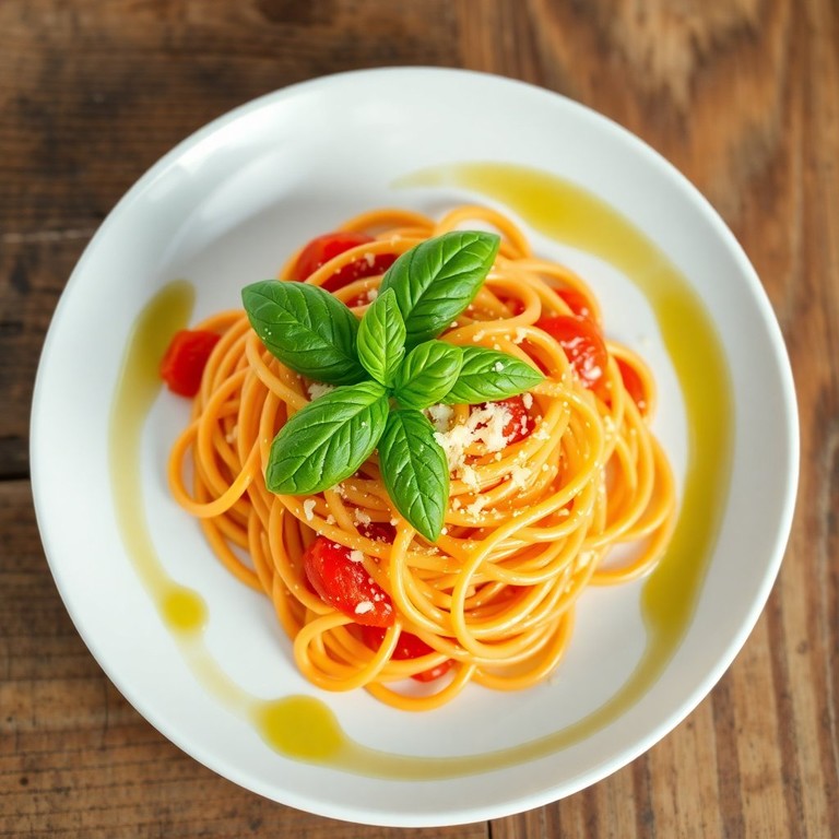 Tomato Flour Pasta with Olive Oil