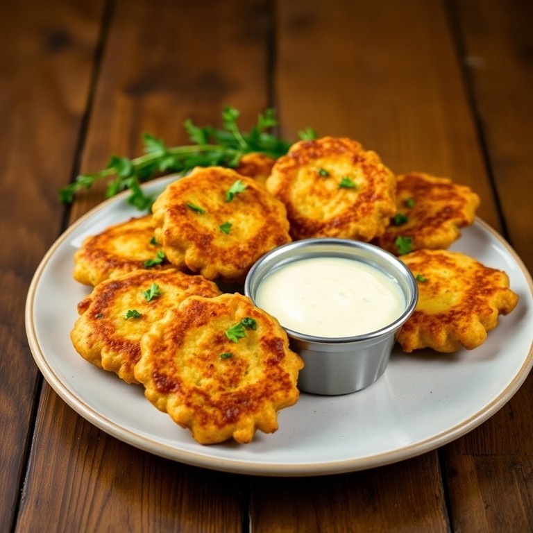 Crispy Hominy and Herb Fritters