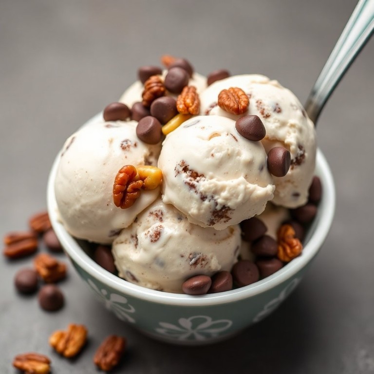 Helado de Chocolate Chips y Nueces Caramelizadas