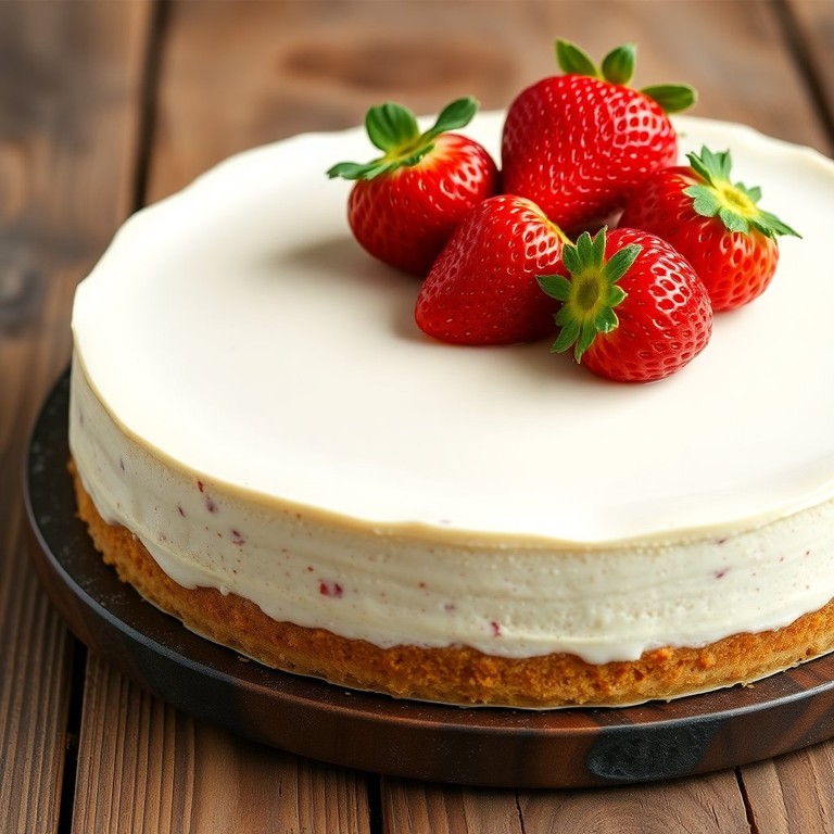 Cheesecake de Fresa y Chocolate Blanco