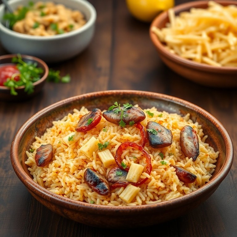 Riz Sauté aux Sardines et Oignons Caramélisés