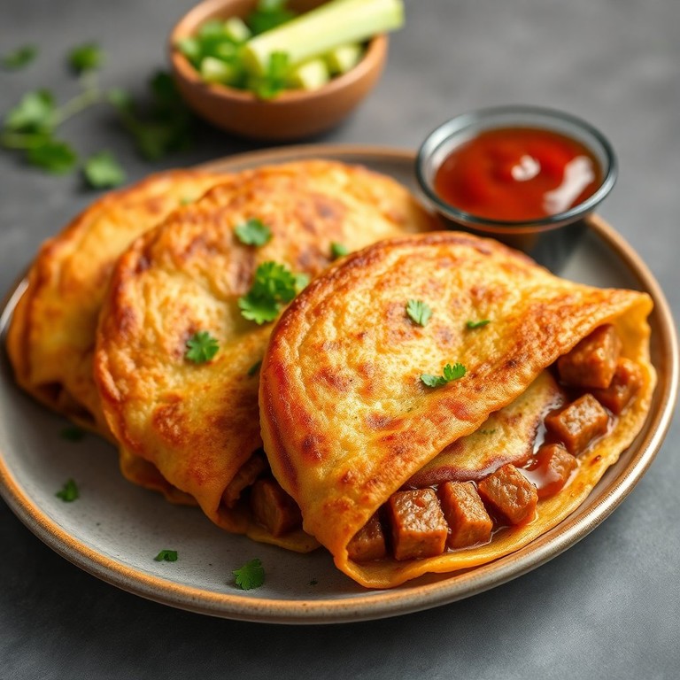 Panquecas de Salsicha Recheadas