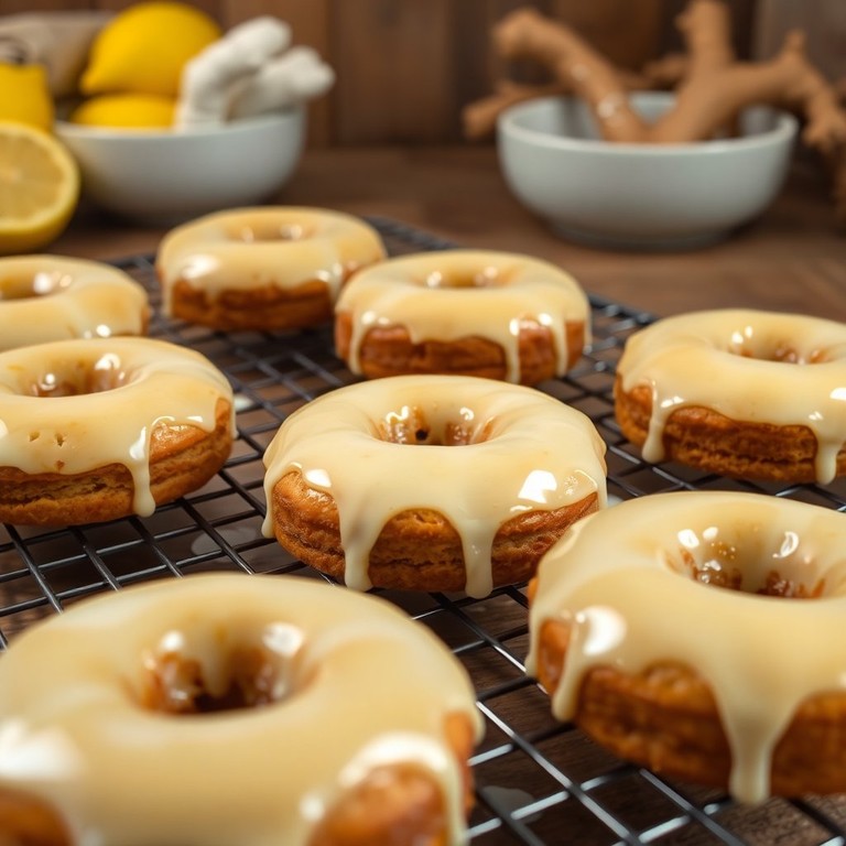 Donas de Jengibre con Glaseado de Limón