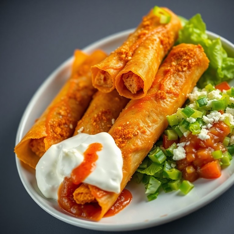 Flautas de Pollo Doradas
