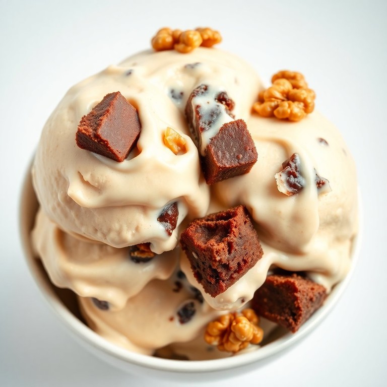 Helado de Brownie con Nueces