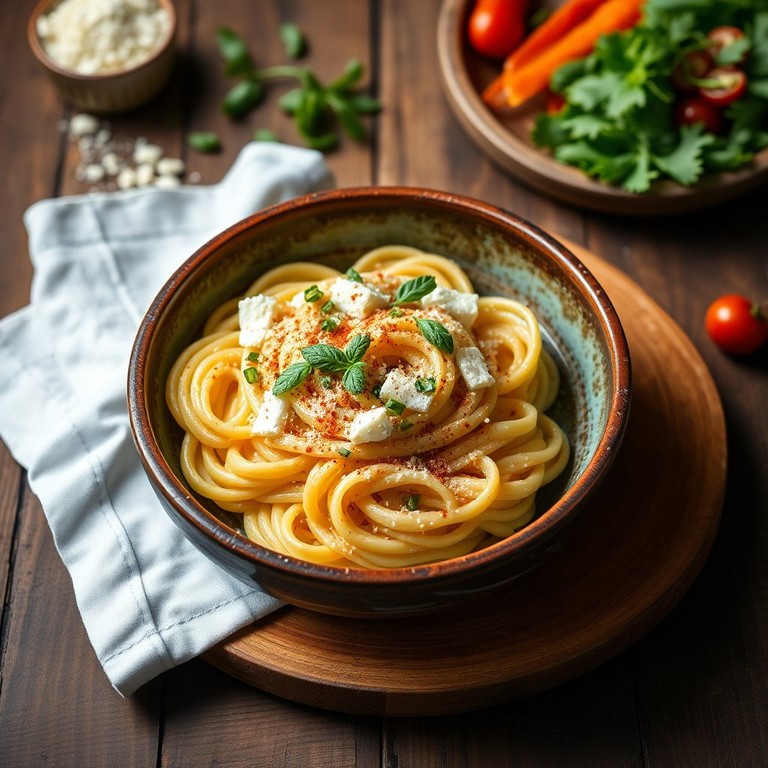 Pâtes à la Ricotta et Épices