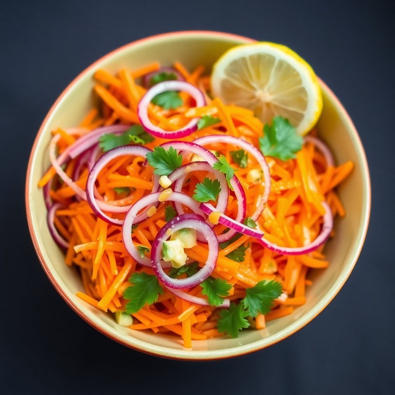 Salada Refrescante de Cenoura e Chuchu com Molho de Limão